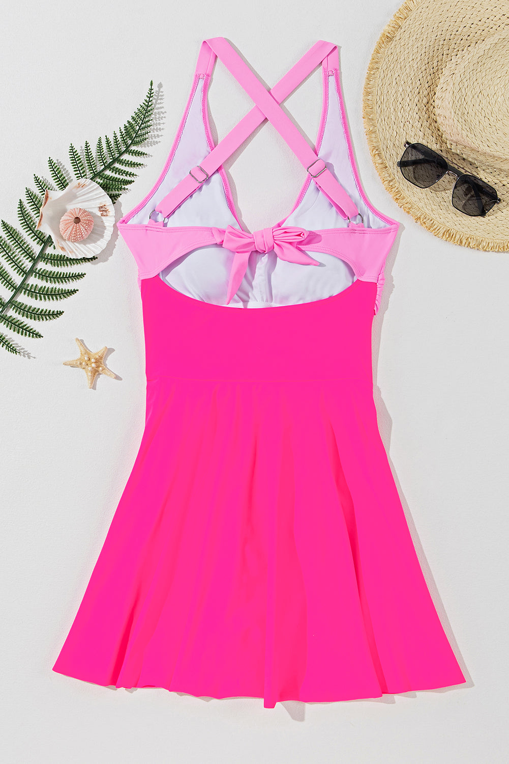 Crisscross V-Neck One-Piece Swimwear-Teresa&#39;s Fashionista LLC