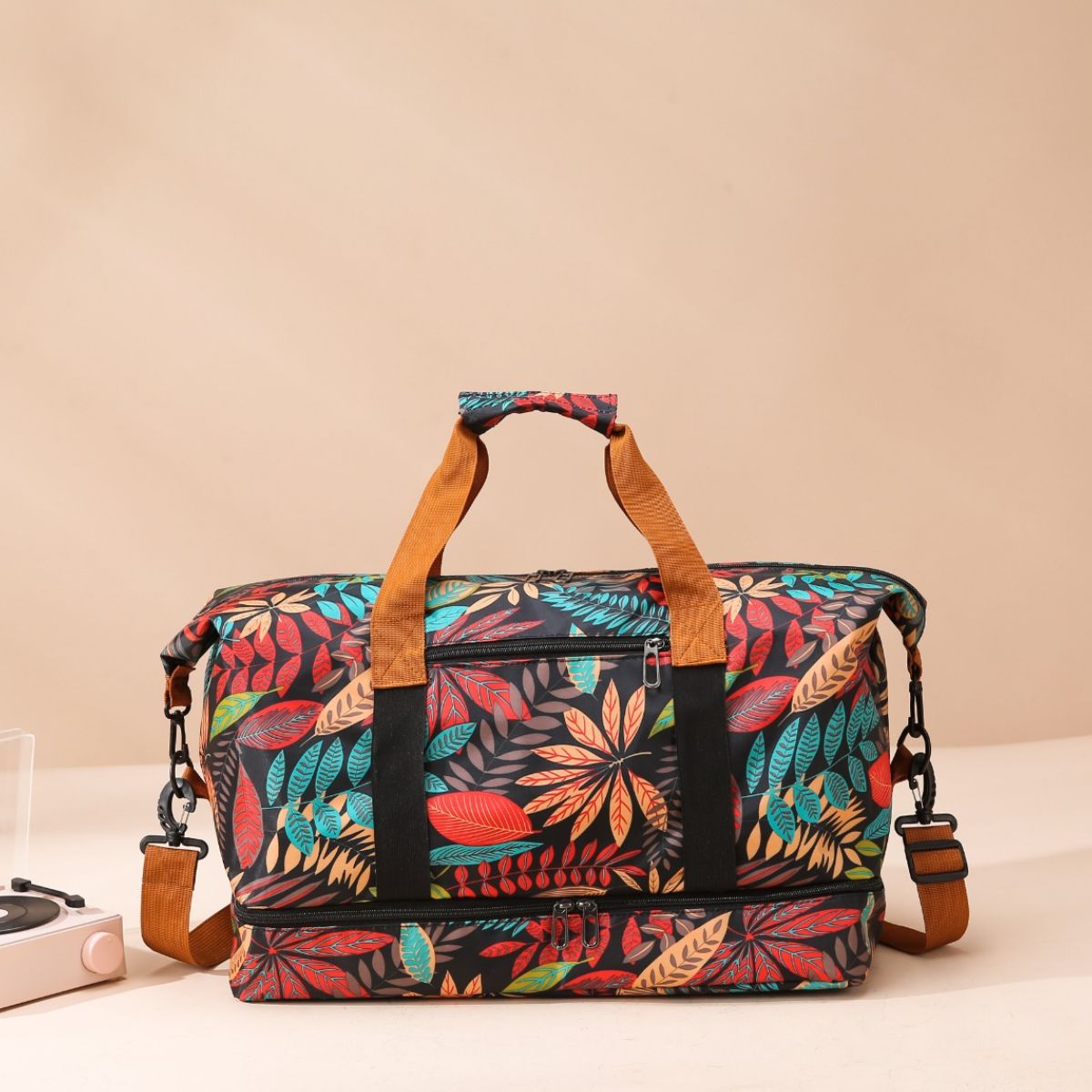 Canvas Printed Travel Bag-Teresa&#39;s Fashionista LLC