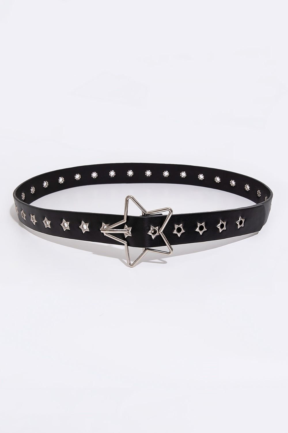 PU Leather Star Shape Buckle Belt-Teresa&#39;s Fashionista LLC