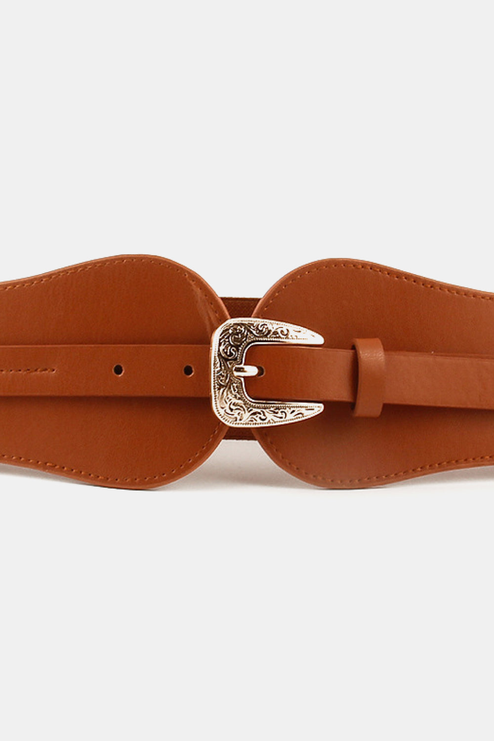 Wide Elastic Belt with Alloy Buckle-Teresa&#39;s Fashionista LLC