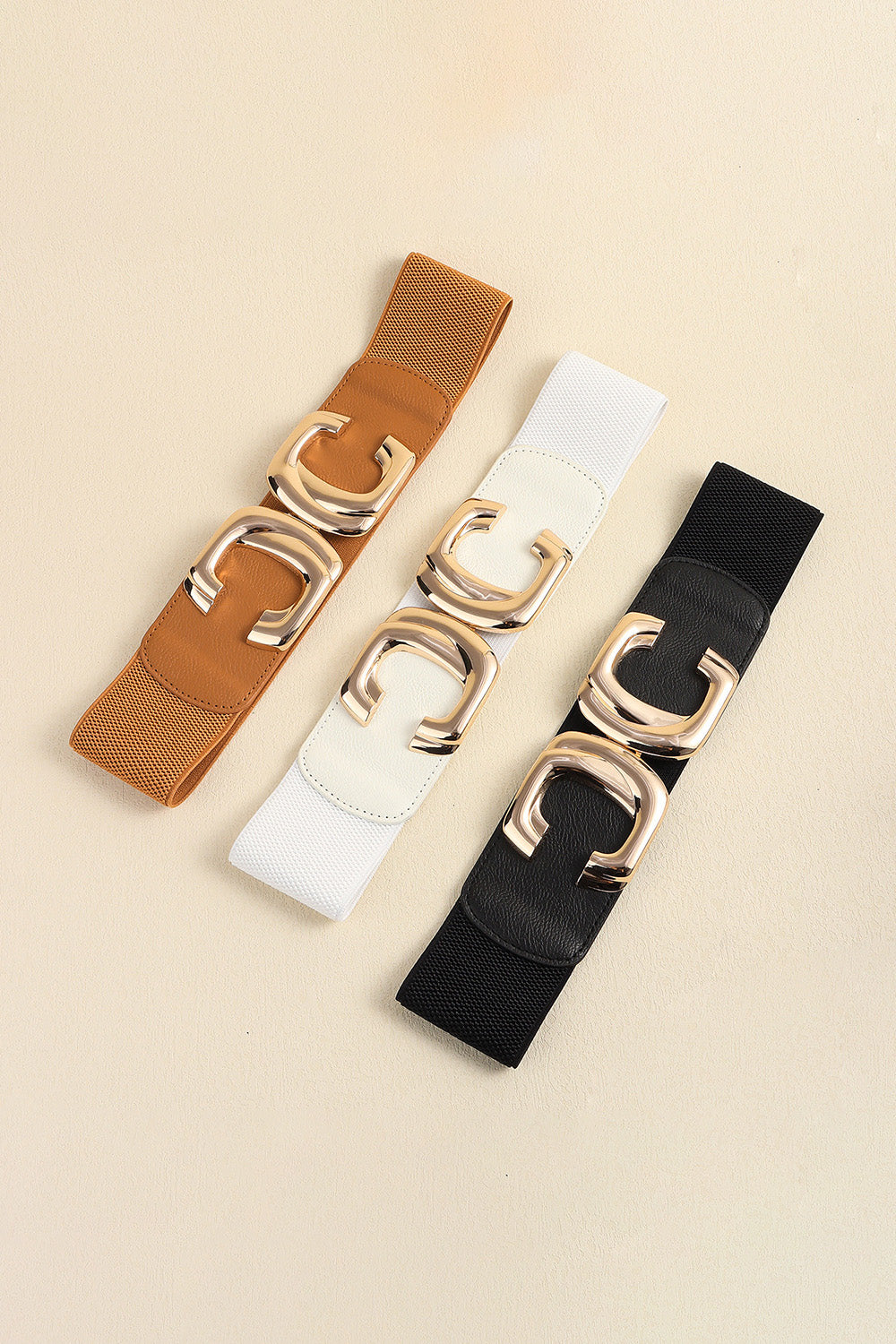 Zinc Alloy Buckle Elastic Wide Belt-Teresa&#39;s Fashionista LLC