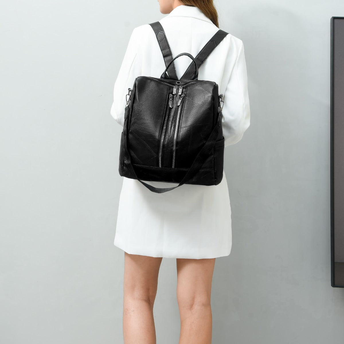 PU Leather Backpack Bag-Teresa&#39;s Fashionista LLC