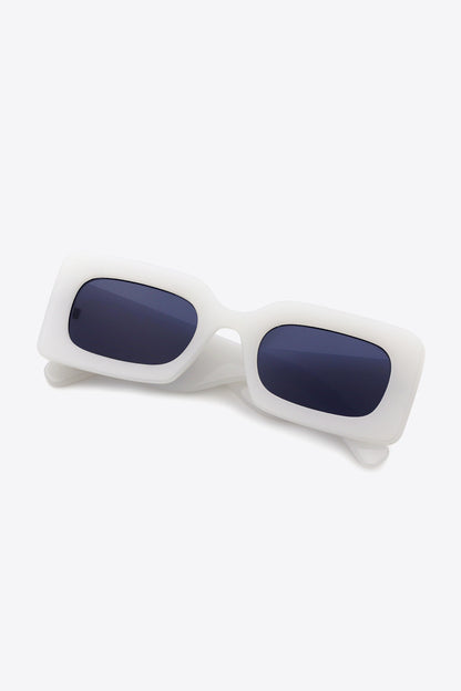 Polycarbonate Frame Rectangle Sunglasses-Teresa&#39;s Fashionista LLC