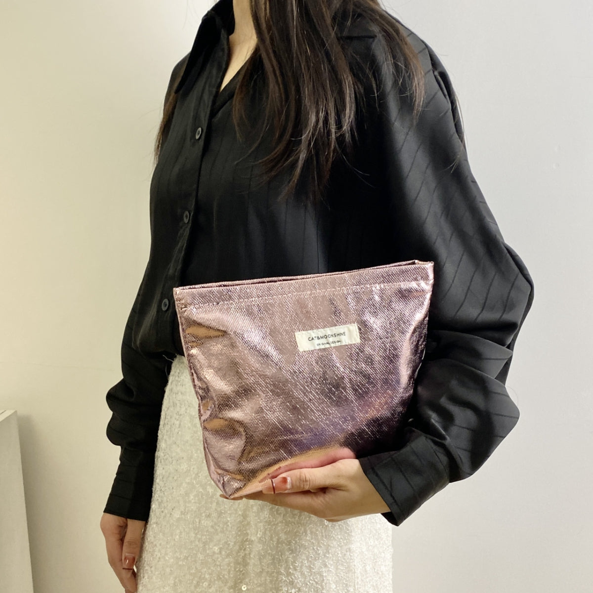 PU Leather Clutch with Zip-Teresa&#39;s Fashionista LLC