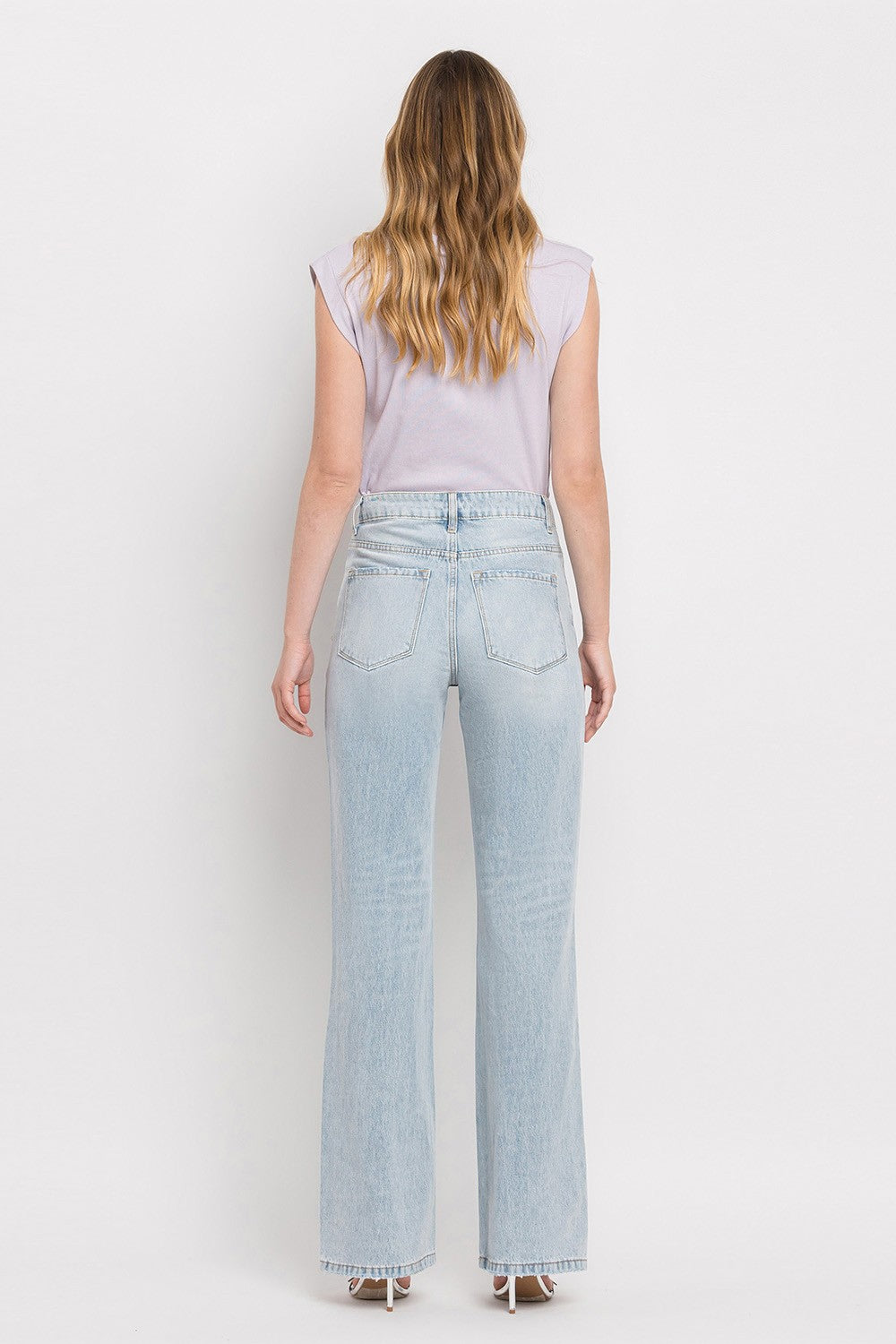 Vervet by Flying Monkey 90'S Vintage Super High Rise Flare Jeans-Teresa&#39;s Fashionista LLC