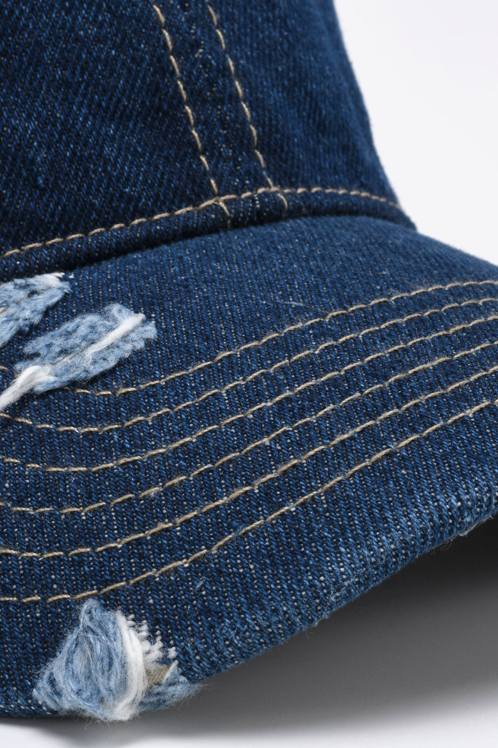 Distressed Adjustable Baseball Cap-Teresa&#39;s Fashionista LLC