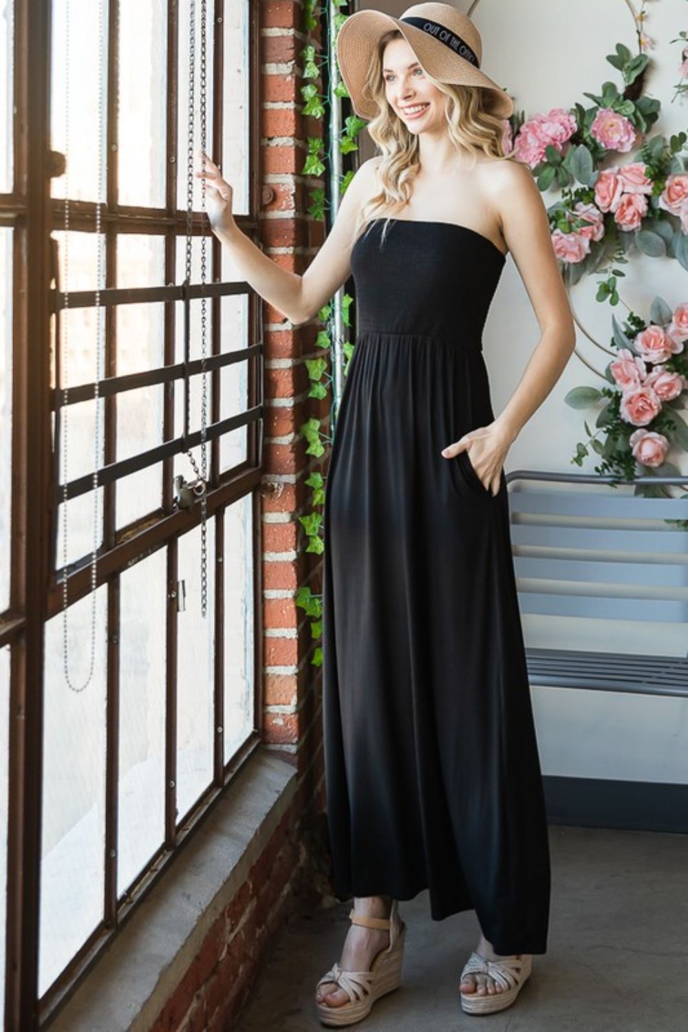 Heimish Full Size Strapless Maxi Dress-Teresa&#39;s Fashionista LLC