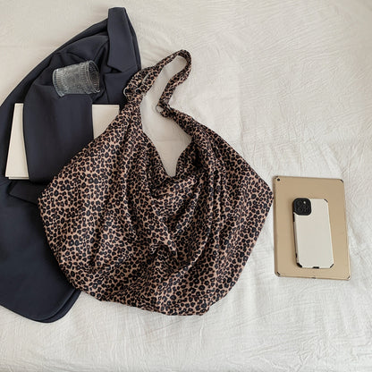 Leopard Polyester Tote Bag-Teresa&#39;s Fashionista LLC