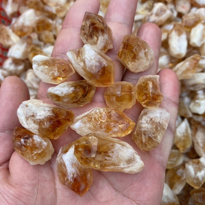 Random Rough Natural Citrine Point Quartz Crystal-Teresa&#39;s Fashionista LLC