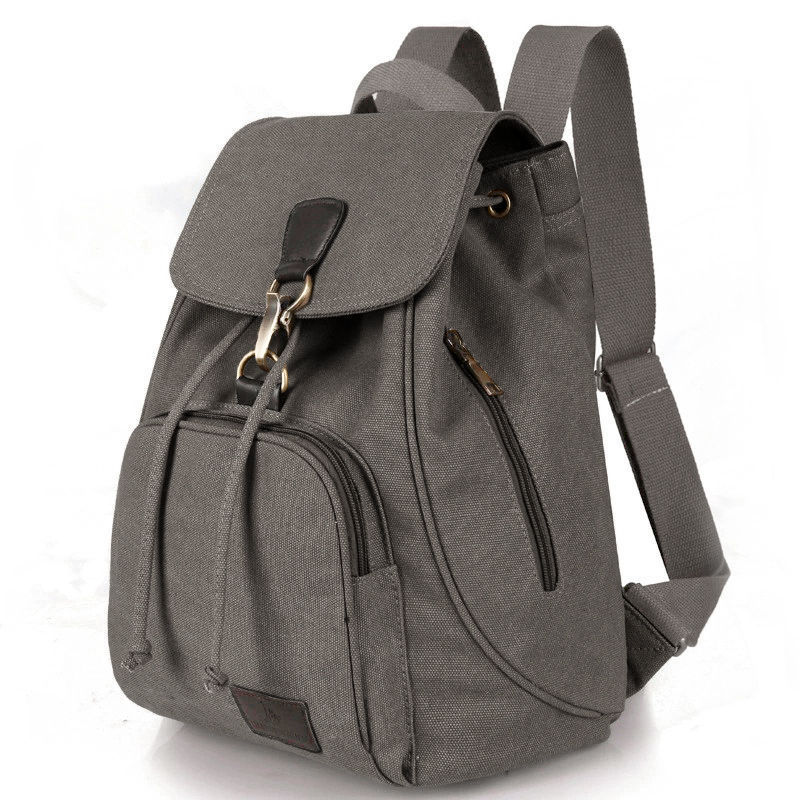 Women's Canvas Backpack Vintage Students School Bags-Teresa&#39;s Fashionista LLC