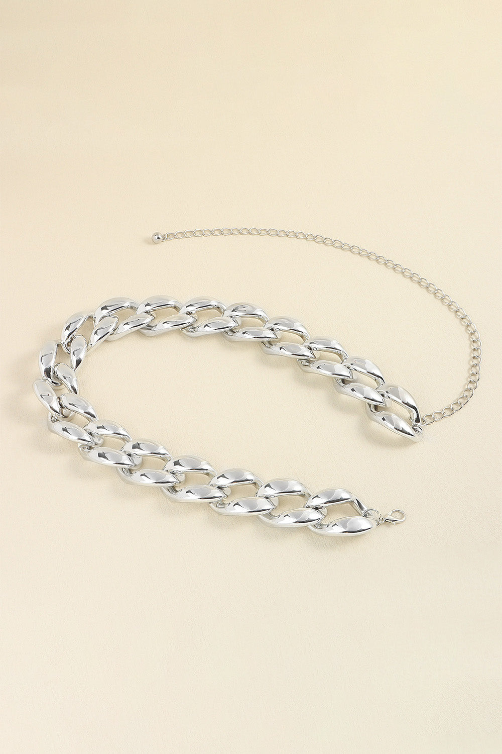 1.2" Width Acrylic Curb Chain Belt-Teresa&#39;s Fashionista LLC