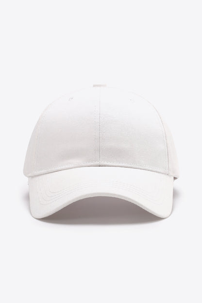 Plain Adjustable Cotton Baseball Cap-Teresa&#39;s Fashionista LLC