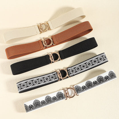 Toggle Clasp Elastic Belt-Teresa&#39;s Fashionista LLC