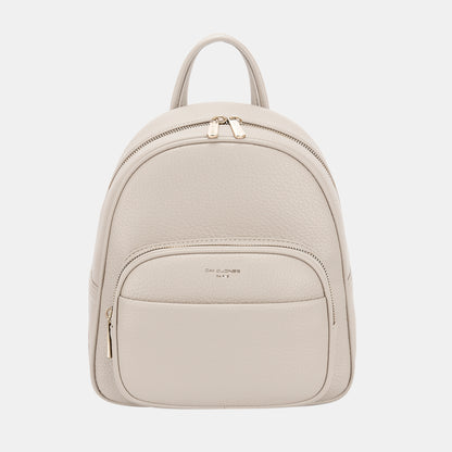 David Jones PU Leather Backpack Bag-Teresa&#39;s Fashionista LLC