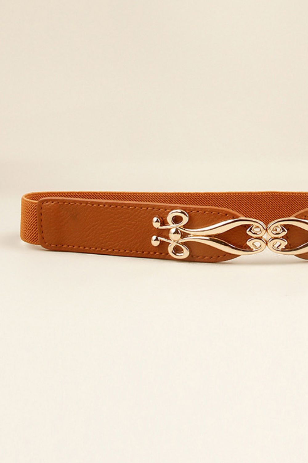 Alloy Buckle Elastic Belt-Teresa&#39;s Fashionista LLC