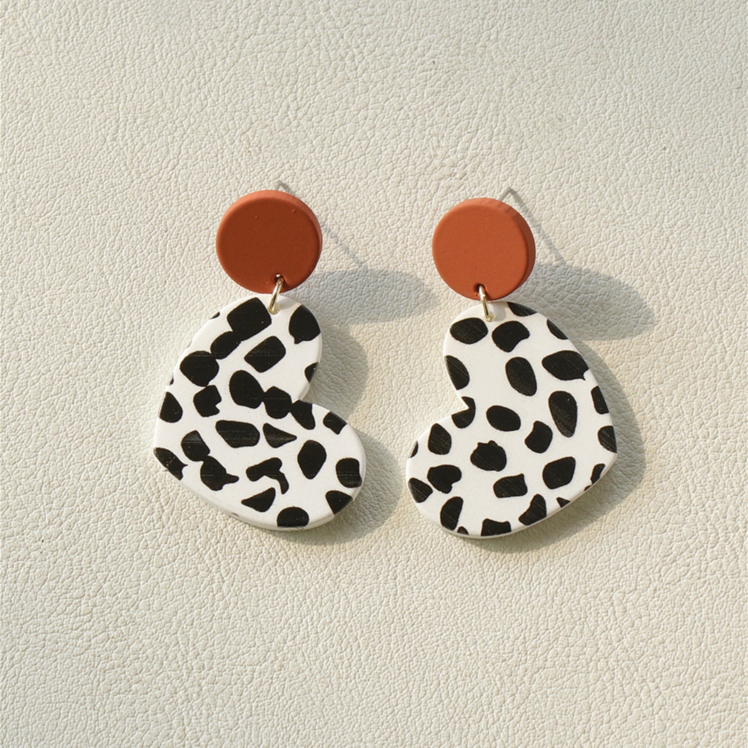 Geometric Contrast Acrylic Dangle Earrings-Teresa&#39;s Fashionista LLC