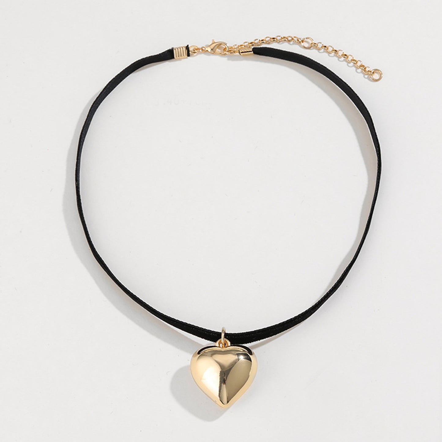 Heart Pendant Velvet Rope Choker Necklace-Teresa&#39;s Fashionista LLC