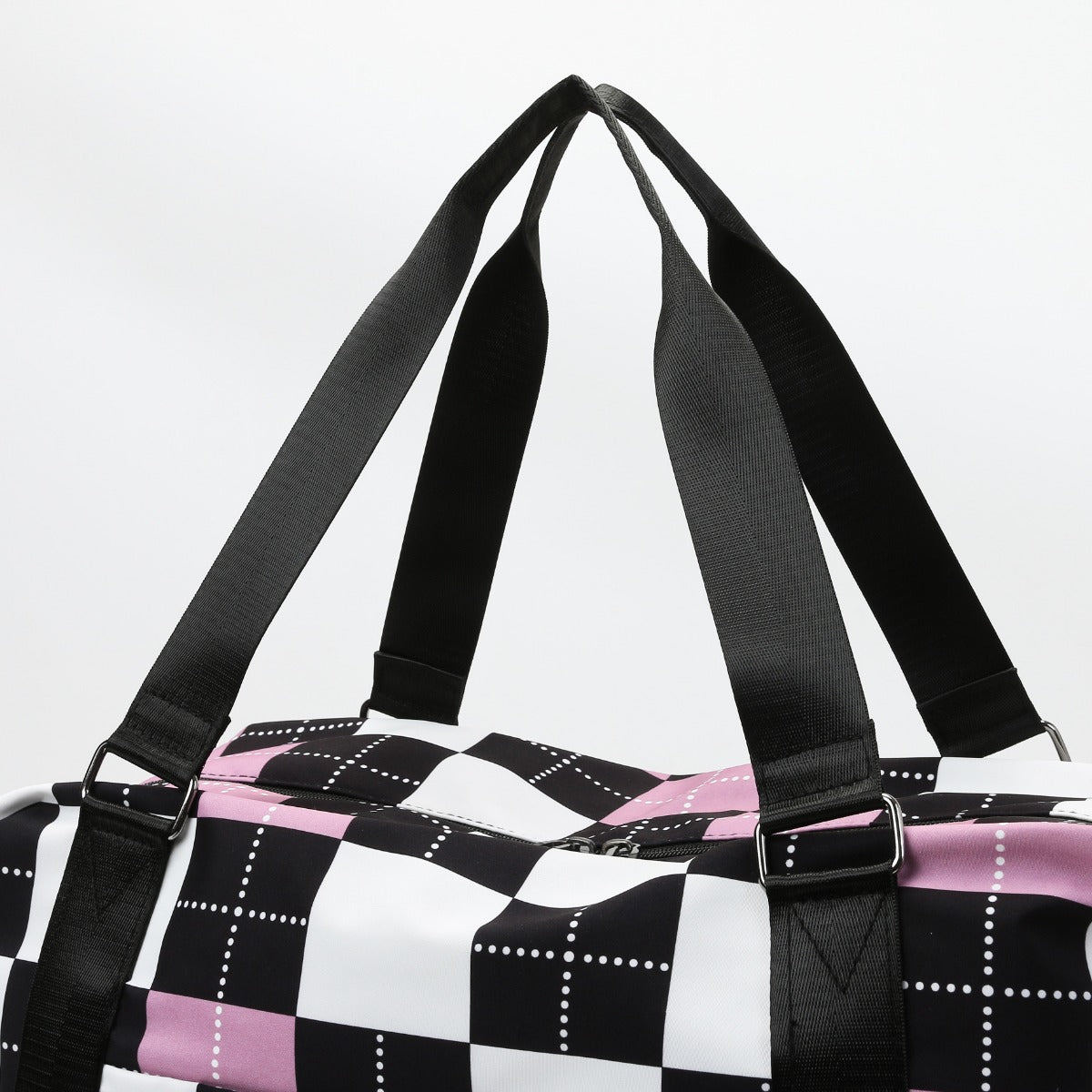 Oxford Cloth Plaid Travel Bag-Teresa&#39;s Fashionista LLC