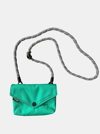 Hamawari Solid Color Envelope Shape Crossbody Bag with Removable Strap