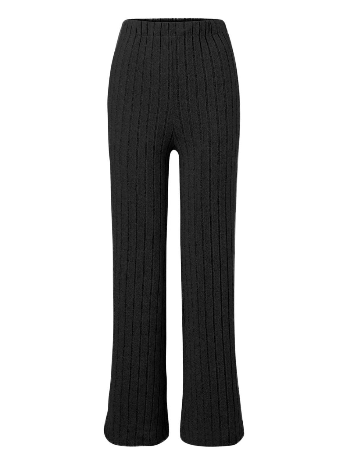 Ribbed Mock Neck Long Sleeve Top and Pants Set-Teresa&#39;s Fashionista LLC