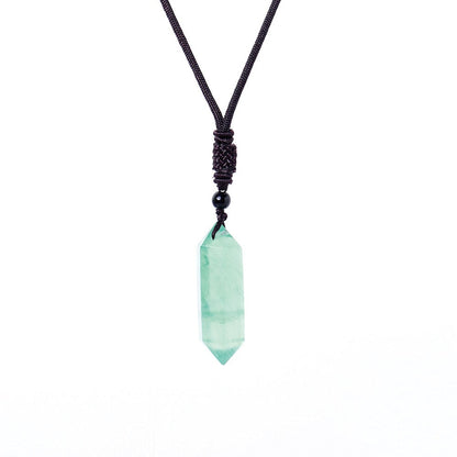 Raw Crystal Energy Stone Jewelry Pendant Necklace-Teresa&#39;s Fashionista LLC