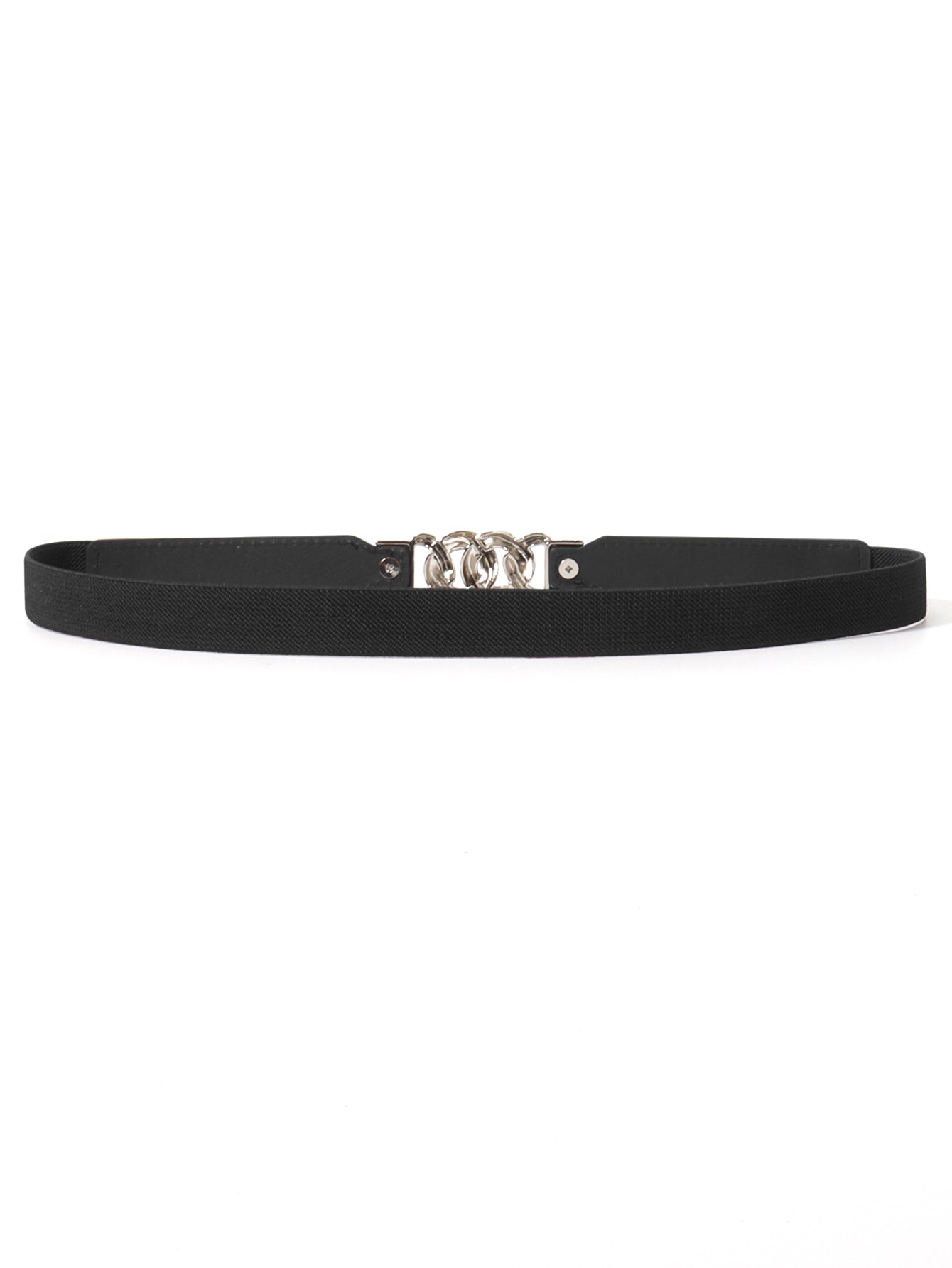 Zinc Alloy Buckle Elastic PU Belt-Teresa&#39;s Fashionista LLC