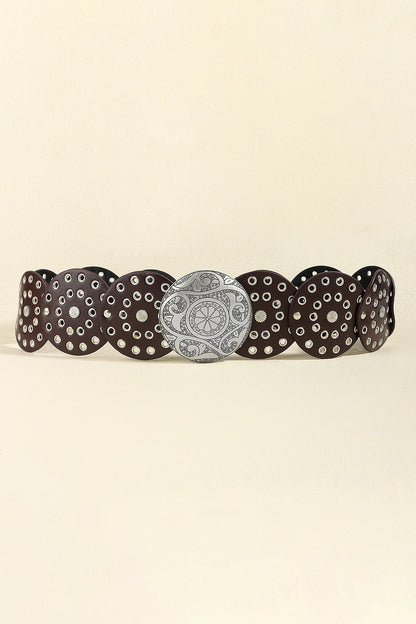 Vintage PU Leather Wide Belt-Teresa&#39;s Fashionista LLC