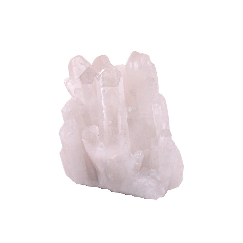 Natural White Crystal Cluster Ornament Rough Stone-Teresa&#39;s Fashionista LLC