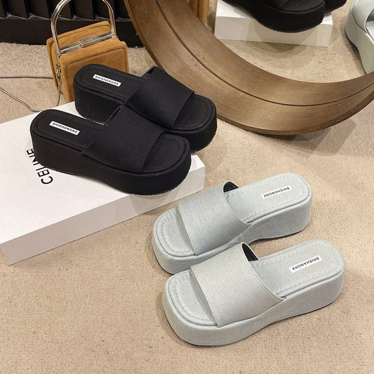 Open Front Platform Sandals-Teresa&#39;s Fashionista LLC