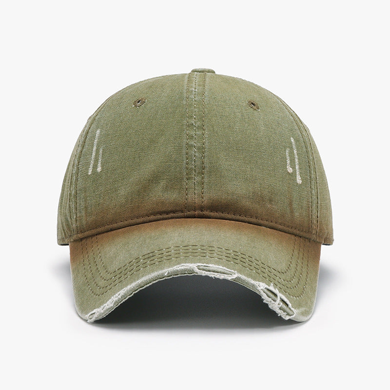 Distressed Washed Adjustable Baseball Cap-Teresa&#39;s Fashionista LLC