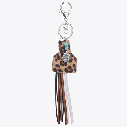 Turquoise Fringe Detail Key Chain-Teresa&#39;s Fashionista LLC