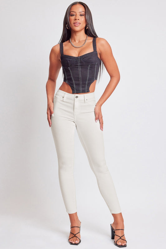 YMI Jeanswear Hyperstretch Mid-Rise Skinny Jeans-Teresa&#39;s Fashionista LLC