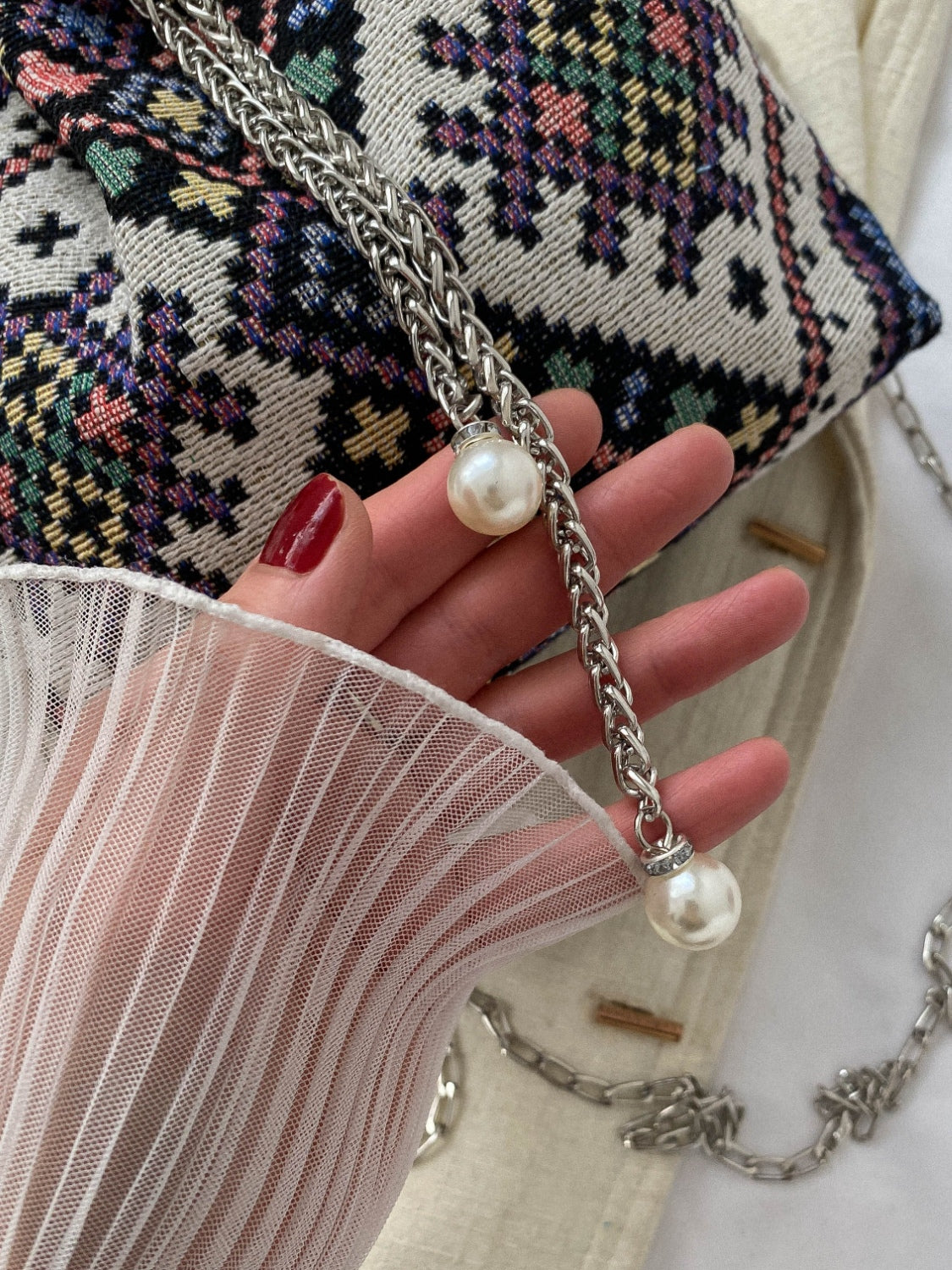 Printed Chain Bucket Bag-Teresa&#39;s Fashionista LLC