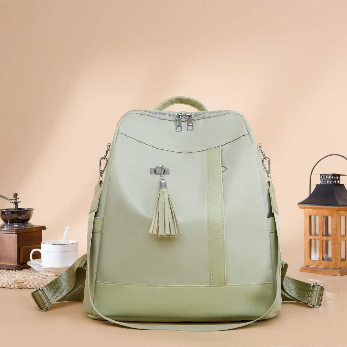 Tassel Oxford Cloth Backpack Bag-Teresa&#39;s Fashionista LLC