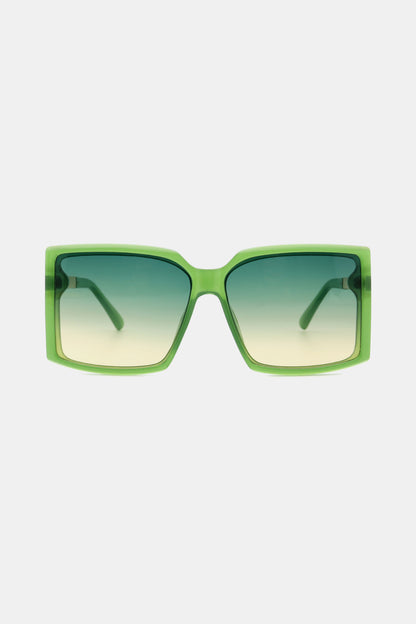 Polycarbonate Frame Square Sunglasses-Teresa&#39;s Fashionista LLC