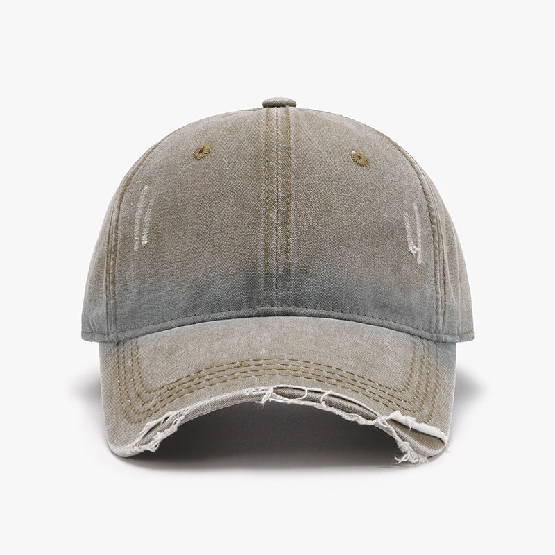 Distressed Washed Adjustable Baseball Cap-Teresa&#39;s Fashionista LLC