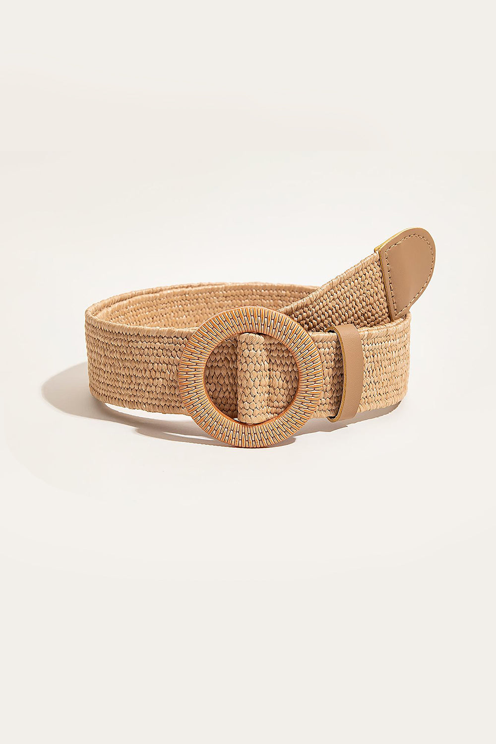 Polypropylene Woven Round Buckle Belt-Teresa&#39;s Fashionista LLC