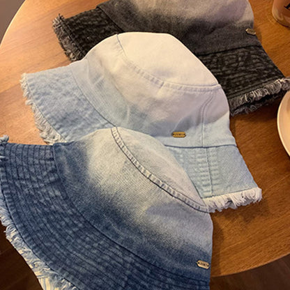 Raw Hem Cotton Hat-Teresa&#39;s Fashionista LLC