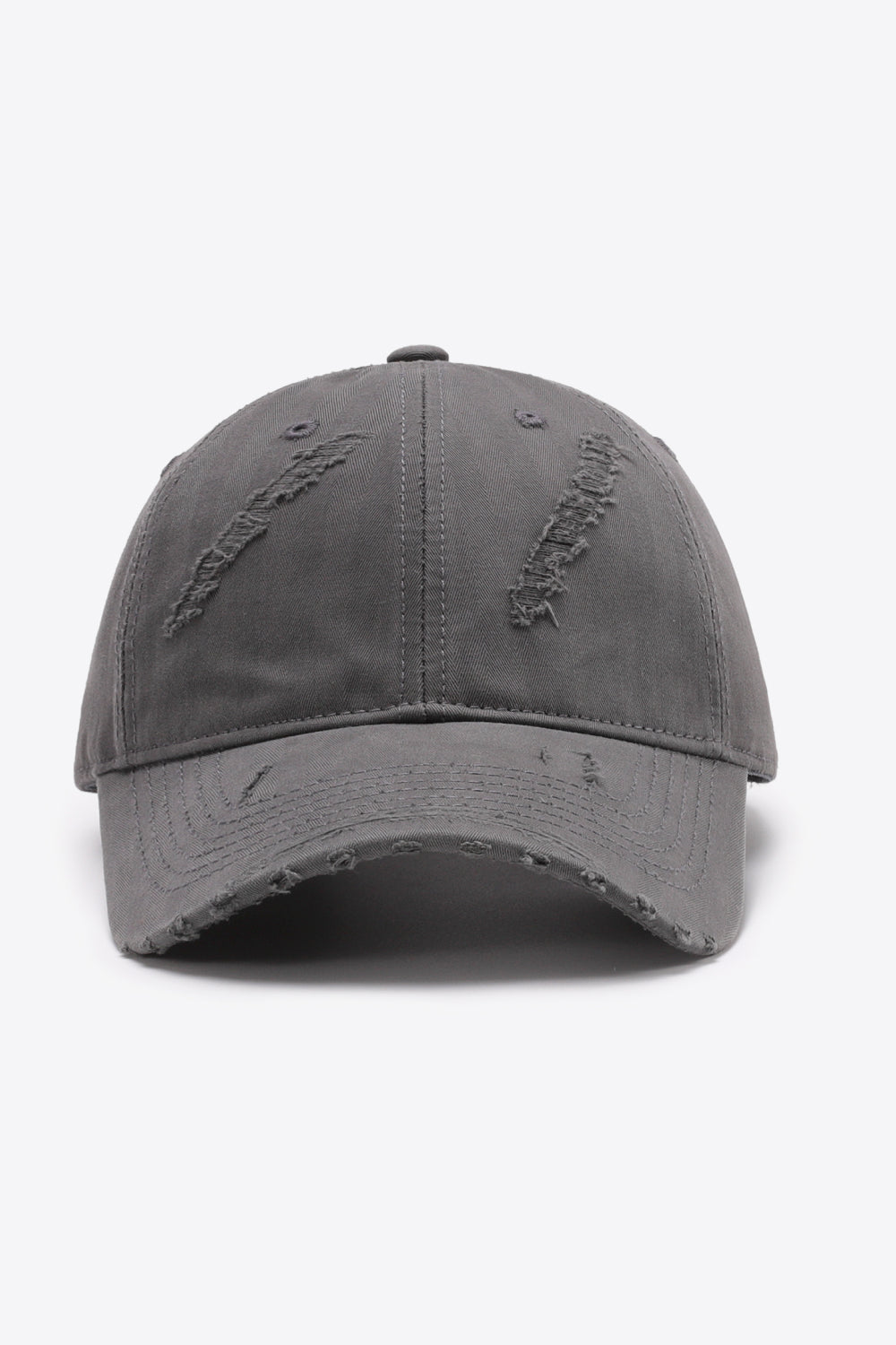 Distressed Adjustable Baseball Cap-Teresa&#39;s Fashionista LLC