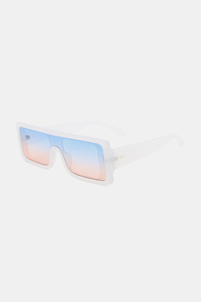 Polycarbonate Frame Rectangle Sunglasses-Teresa&#39;s Fashionista LLC