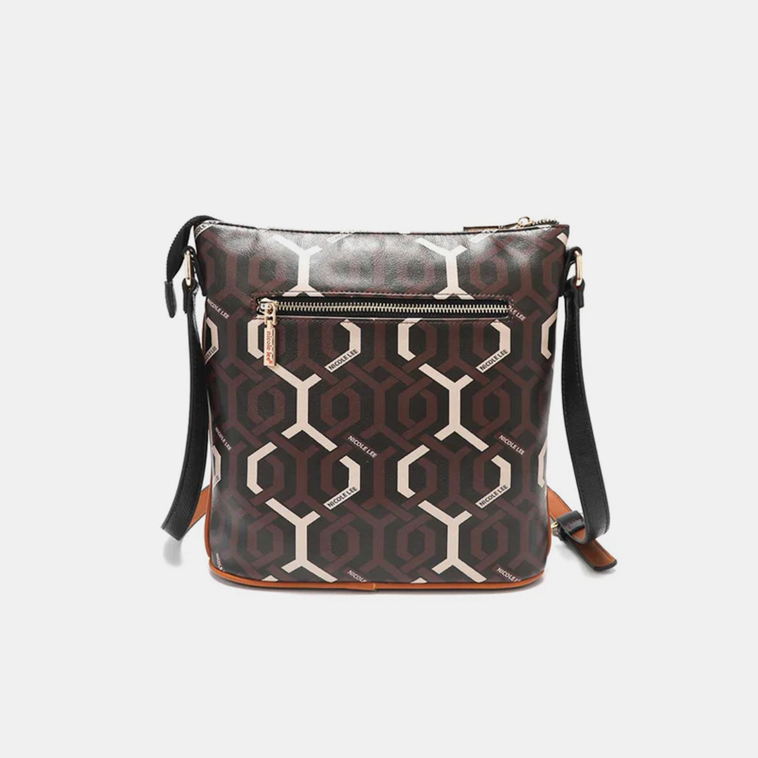 Nicole Lee USA Geometric Pattern Crossbody Bag-Teresa&#39;s Fashionista LLC