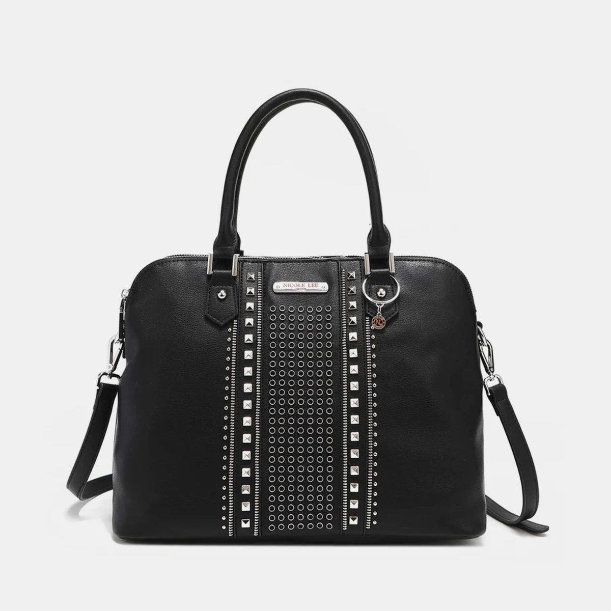 Nicole Lee USA Studded Decor Handbag-Teresa&#39;s Fashionista LLC