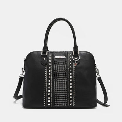 Nicole Lee USA Studded Decor Handbag-Teresa&#39;s Fashionista LLC