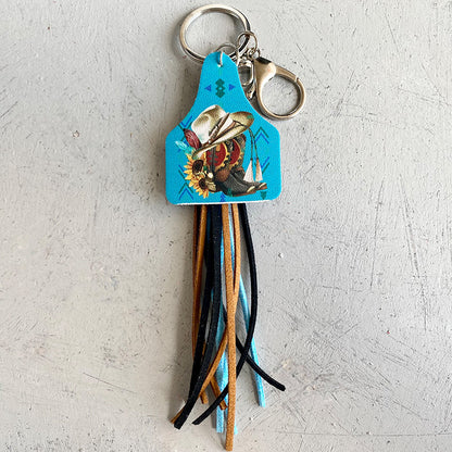 Chimney Shape Fringe Detail Key Chain-Teresa&#39;s Fashionista LLC