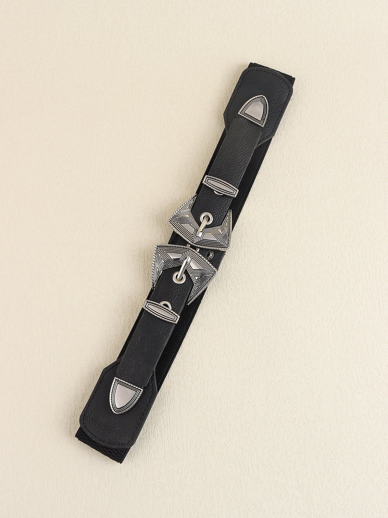 Double Buckle PU Leather Belt-Teresa&#39;s Fashionista LLC