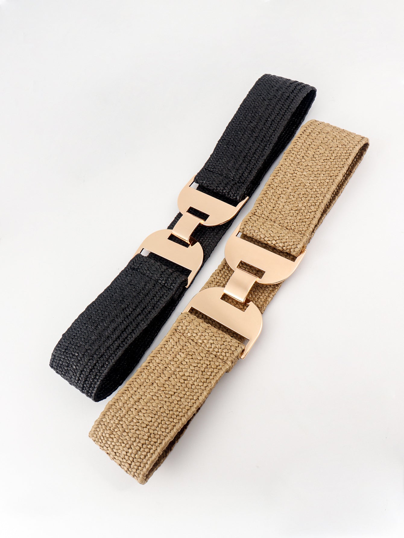 Alloy Buckle Elastic Belt-Teresa&#39;s Fashionista LLC