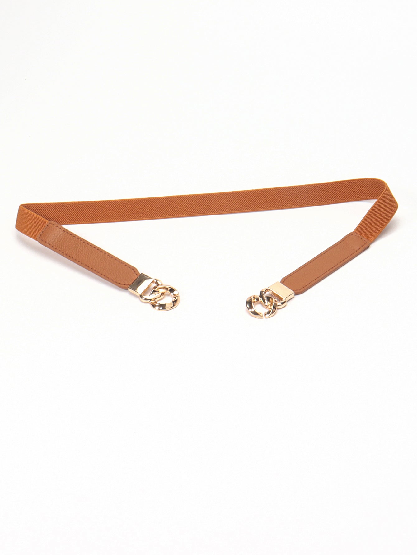 Zinc Alloy Buckle Elastic PU Belt-Teresa&#39;s Fashionista LLC