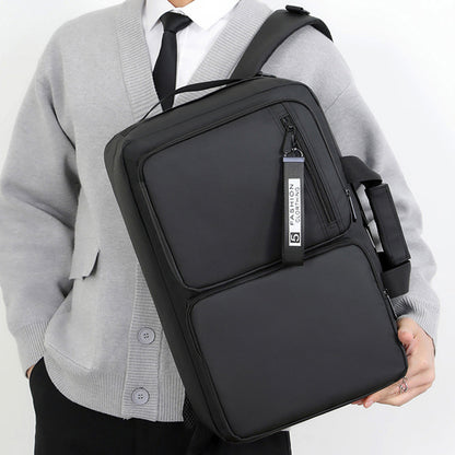 Multifunctional Backpack Large Capacity Business Laptop Bag Leisure Travel Commuter Schoolbag Portable Shoulder Bag-Teresa&#39;s Fashionista LLC