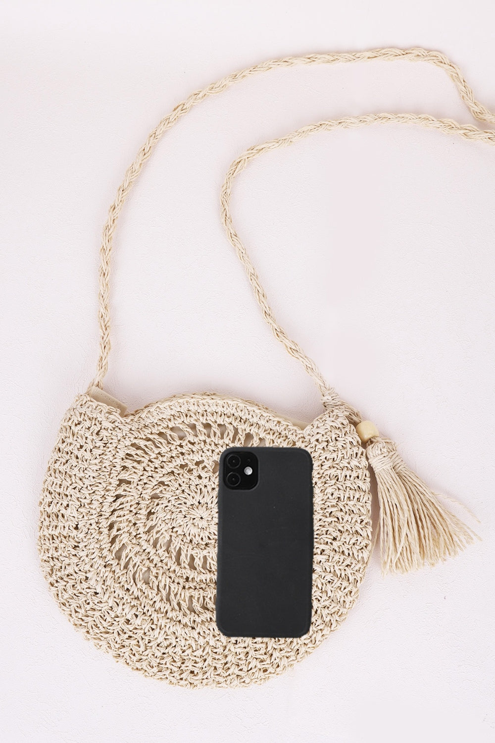 Tassel Straw Braided Strap Shoulder Bag-Teresa&#39;s Fashionista LLC