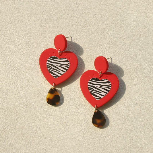 Contrast Geometric Acrylic Earrings-Teresa&#39;s Fashionista LLC